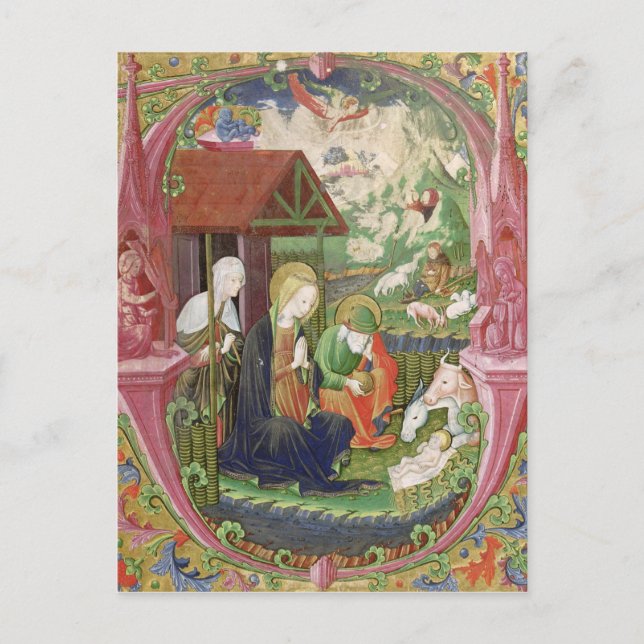 Cartão Postal A Natividade, Escola Italiana Norte (Frente)