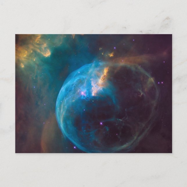 Cartão Postal A Nebulosa da Bolha, Ngc 7635. (Frente)