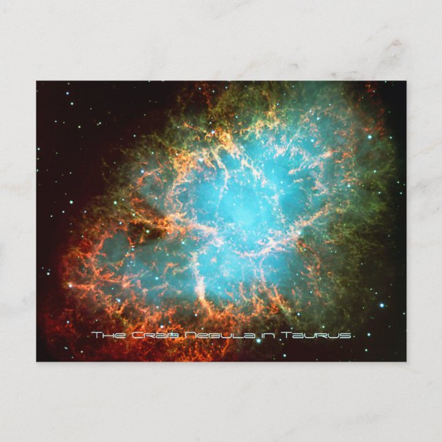 Cartão Postal A Nebulosa do Caranguejo em Touro - Universo Impre (Frente)