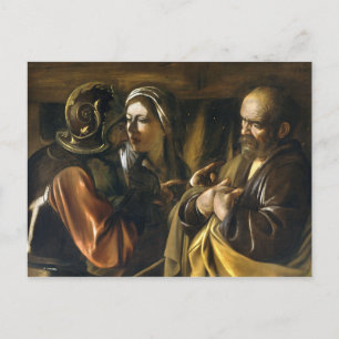 Cartão Postal A negação do Santo Peter - Caravaggio