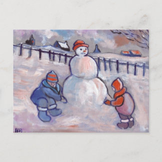 CARTÃO POSTAL A NEVE