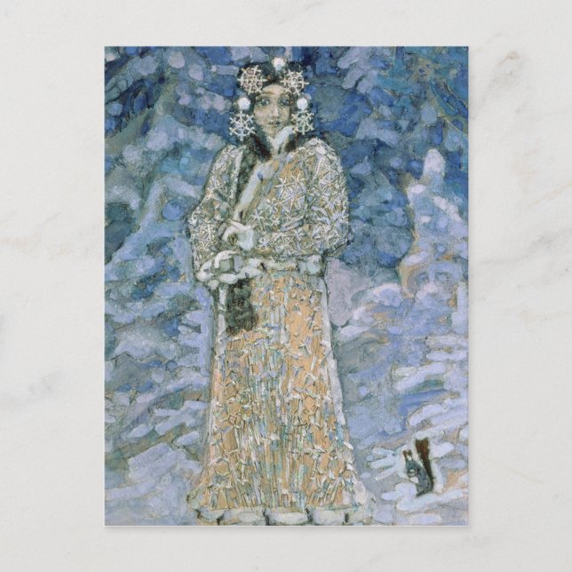 Cartão Postal A Neve Maiden, um desenho para a Ópera (Frente)