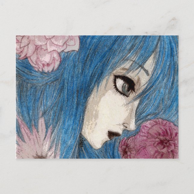 Cartão Postal A Ninfa Azul (Frente)