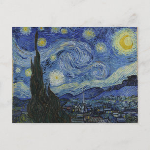 Cartão Postal A Noite Estrelada de Vincent van Gogh