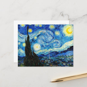 Cartão Postal A Noite Estrelada de Vincent Van Gogh