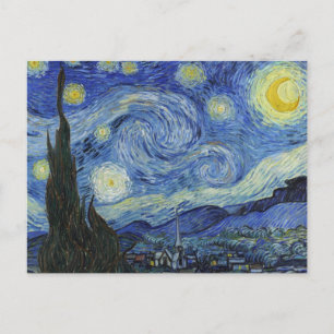 Cartão Postal A Noite Estrelada por Van Gogh