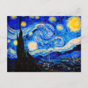 Cartão Postal A Noite Estrelada por Vincent Van Gogh