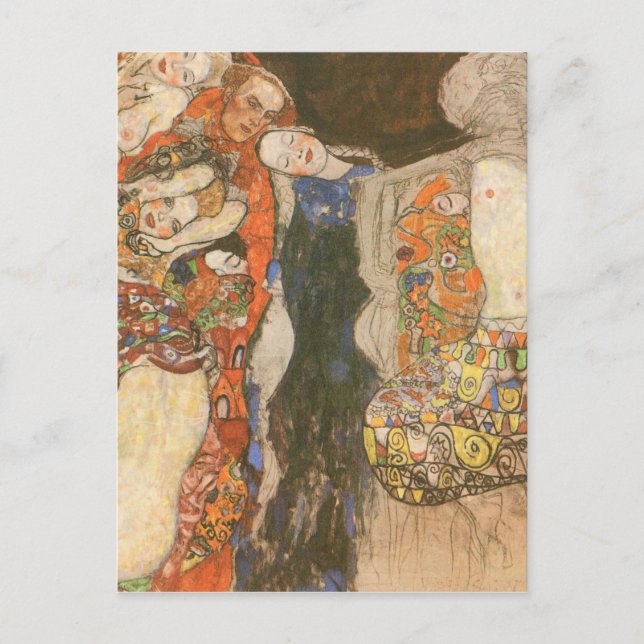 Cartão Postal A Noiva (inacabada) de Gustav Klimt (Frente)