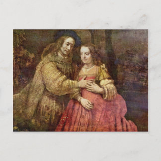 Cartão Postal A Noiva Judaica (O Casal) Por Rembrandt Van Rij