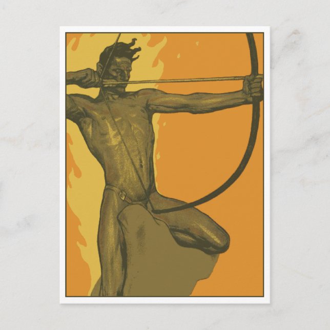 Cartão Postal A Nona Seta de Fritz Erler (Frente)