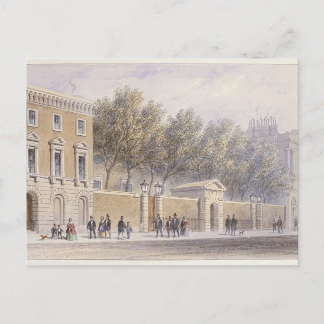 Cartão Postal A Nova Entrada para a Sala dos Gronadores, 1854 (Frente)