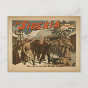 Cartão Postal A Nova Sibéria, "Coloque-os nas Minas!"