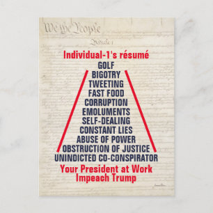 Cartão Postal A Obstrução Individual-1 Do Trump Está Presente Em