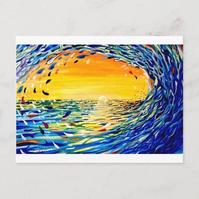Cartão Postal A onda (Frente)