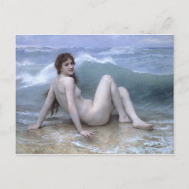Cartão Postal A onda de William-Adolphe Bouguereau