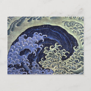 Cartão Postal A onda feminina de Hokusai