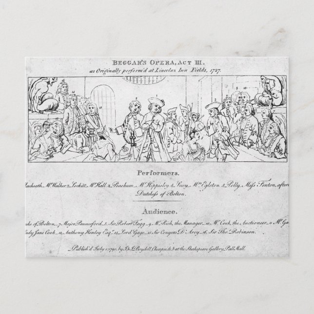 Cartão Postal 'A Ópera do Mendigo' (Frente)