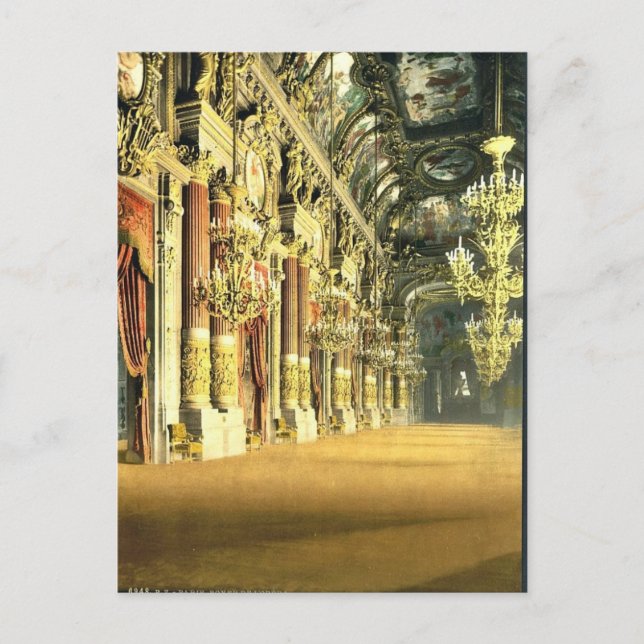 Cartão Postal A Ópera, o foyer, Paris, França clássico (Frente)