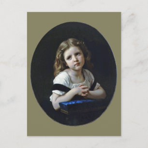 Cartão Postal A Oração, Bouguereau
