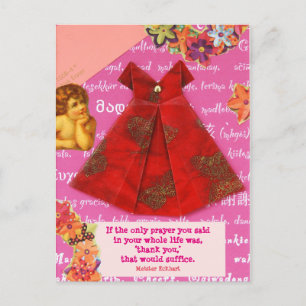 Cartão Postal a oração do seu obrigado