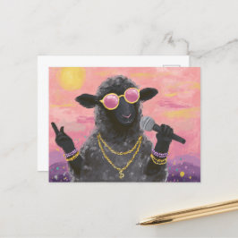 Cartão Postal A Ovelha Negra que Faz Sucesso