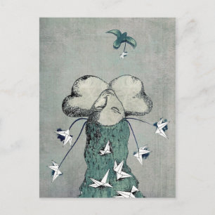 Cartão Postal A paixão de Origami