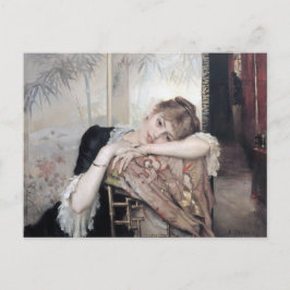 Cartão Postal A Parisiense por Albert Edelfelt 1883