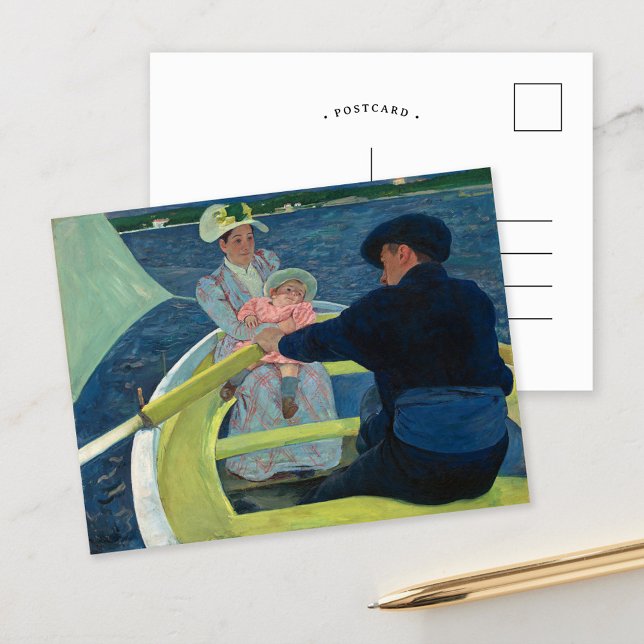 Cartão Postal A Parte Barco | Mary Cassatt (Criador carregado)