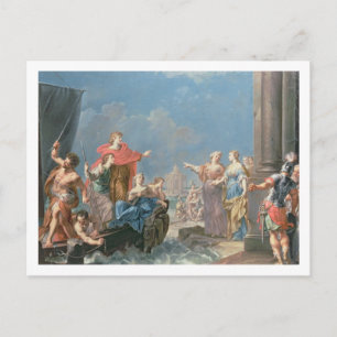 Cartão Postal A partida de Aeneas
