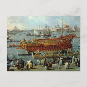 Cartão Postal A partida do "Bucentaur"