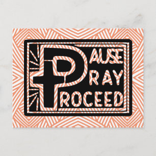 Cartão Postal A PAUSA A PRAY então CONTINUA