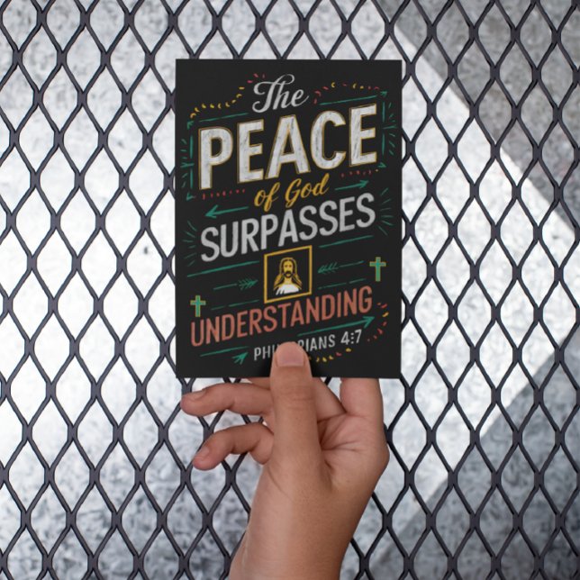 Cartão Postal A paz de Deus ultrapassa a compreensão. (Criador carregado)