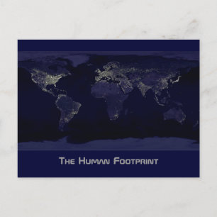 Cartão Postal A Pegada Humana