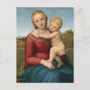 Cartão Postal A Pequena Madona Cowper de Rafael