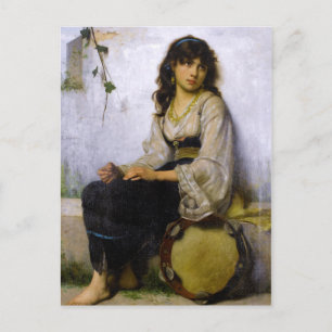 Cartão Postal A Pequena Tambourine Girl ~
