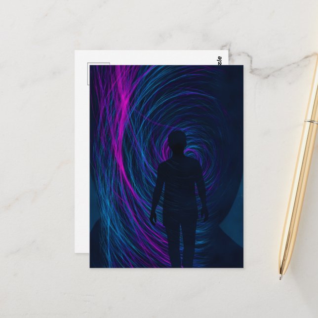 Cartão Postal  A person finds themselves lost in the algorithm (Frente/Verso In Situ)