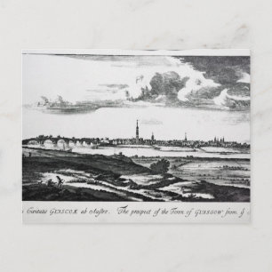 Cartão Postal A perspectiva da cidade de Glasgow