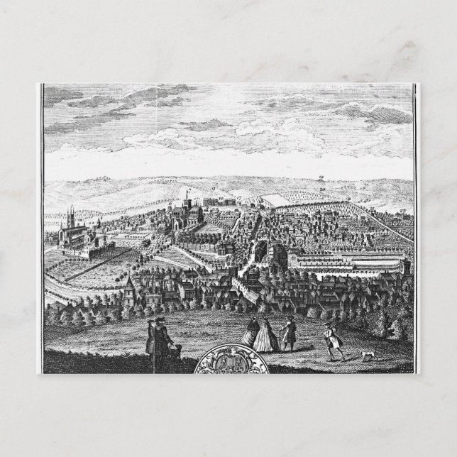 Cartão Postal A perspectiva oriental da cidade de Winchester (Frente)