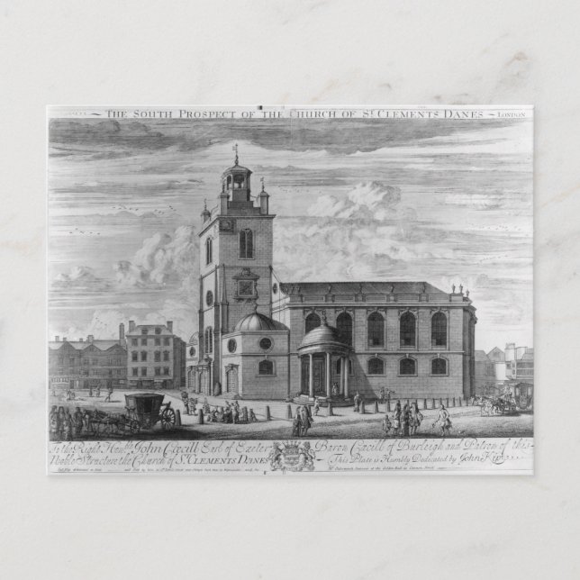 Cartão Postal A Perspectiva Sul da Igreja das Ruas. (Frente)