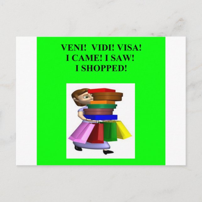 Cartão Postal a piada comprada das mulheres engraçadas (Frente)