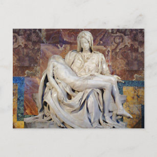 Cartão Postal A Pieta do Cartaz Michelangelo