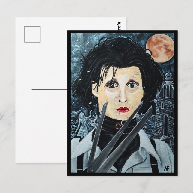 Cartão Postal A pintura artística de Alfred Fox (Frente/Verso)