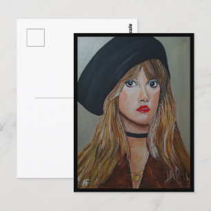 Cartão Postal A Pintura da Bruxa Branca por Alfred Fox Coletável