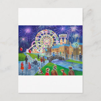 Cartão Postal A pintura de óleo da Feira de Diversão Gordon Bruc