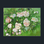 Cartão Postal A pintura de Vincent Van Gogh, Rosas Pintadas Pela<br><div class="desc">Vincent Van Gogh,  famosa pintura,  Rosas Pintadas Pela Vida.</div>