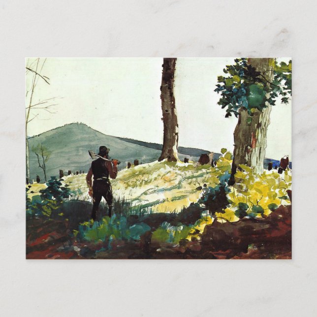 Cartão Postal A pintura de Winslow Homer, o pioneiro (Frente)