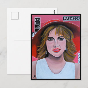 Cartão Postal A Pintura do Manequim por Alfred Fox