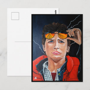 Cartão Postal A Pintura do Viajante no Tempo por Alfred Fox