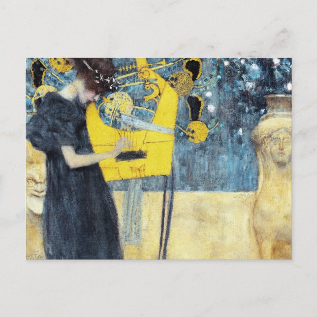 Cartão Postal A pintura musical de Gustav Klimt (Frente)