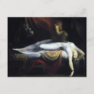 Cartão Postal A pintura O Pesadelo de John Henry Fuseli 